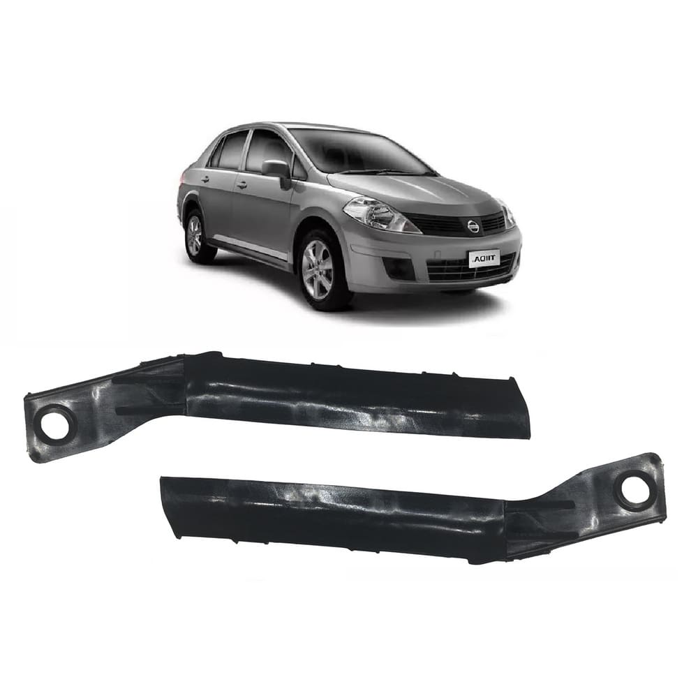 Suporte Guia Parachoque Dianteiro Tiida 2007 2008 2009 2010 2011 2012 2013 2014 2015 Par