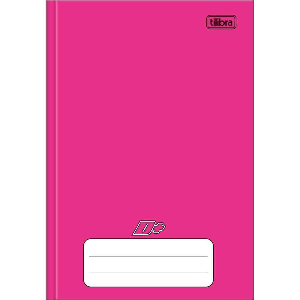 Caderno Brochura Capa Dura 1/4 D+ Rosa 96 Folhas