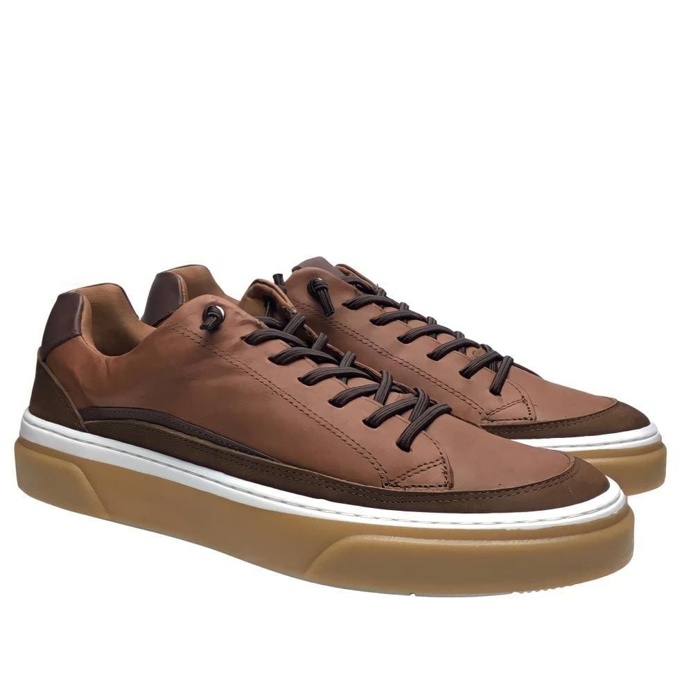 Tênis Elegante Social Masculino em Couro Confortável