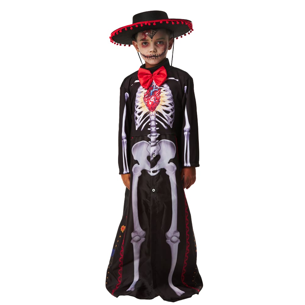 Fantasia Halloween Menino Mariachi Esqueleto Mexicano Infant