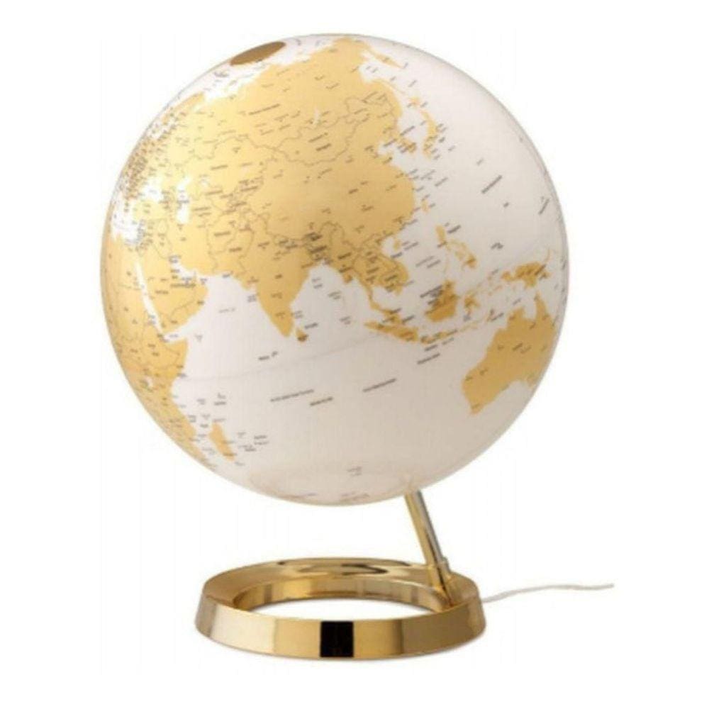 Globo 30Cm Luminoso Light & Color Ouro Led 220V Decorativo