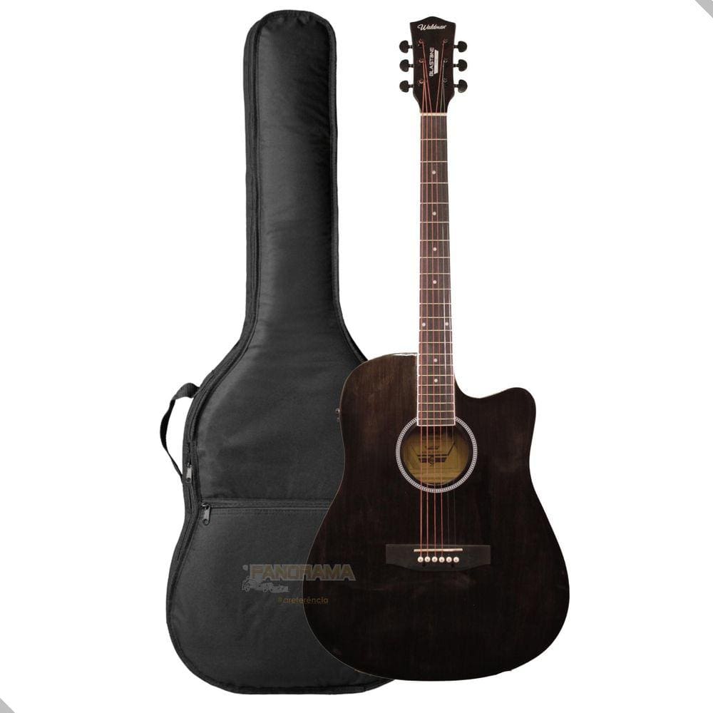 Violão Aço Eletrico Waldman Dce141 Gy + Capa