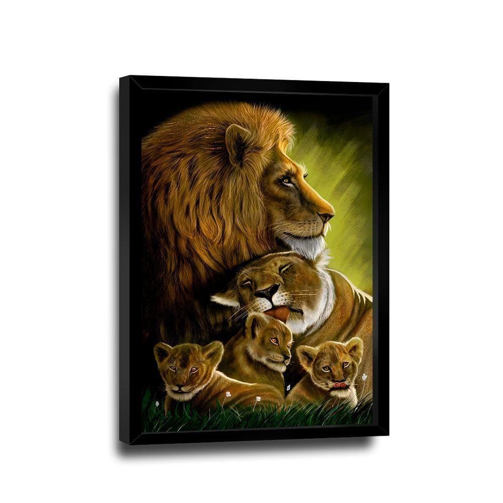 Quadro Família Abençoada Colorido -- Br Artes