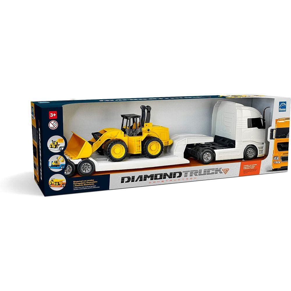 Roma - Diamond Truck - Carregadeira Caminhao Brinq. Plast.
