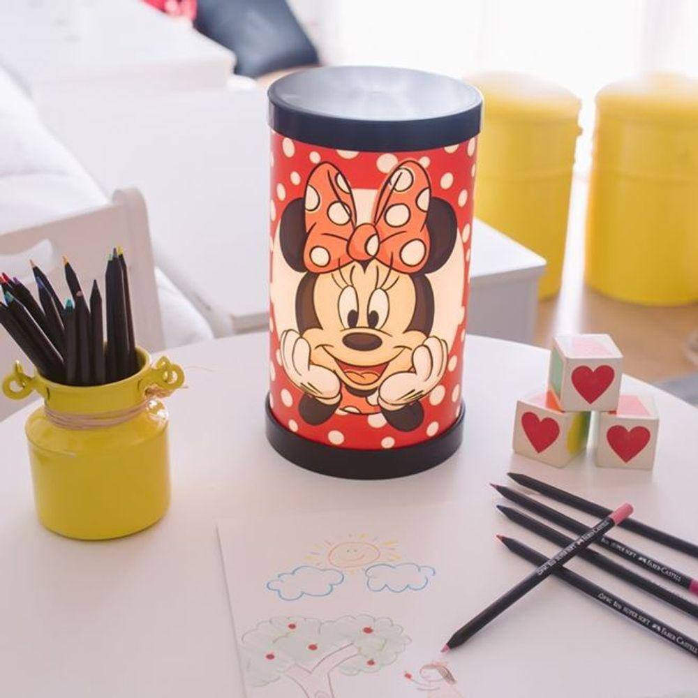 Luminária de Mesa Hug Minnie Mickey Mouse
