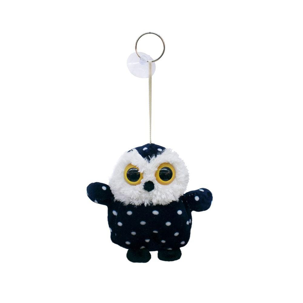 Chaveiro De Pelúcia Corujinha Coruja Azul - 14cm