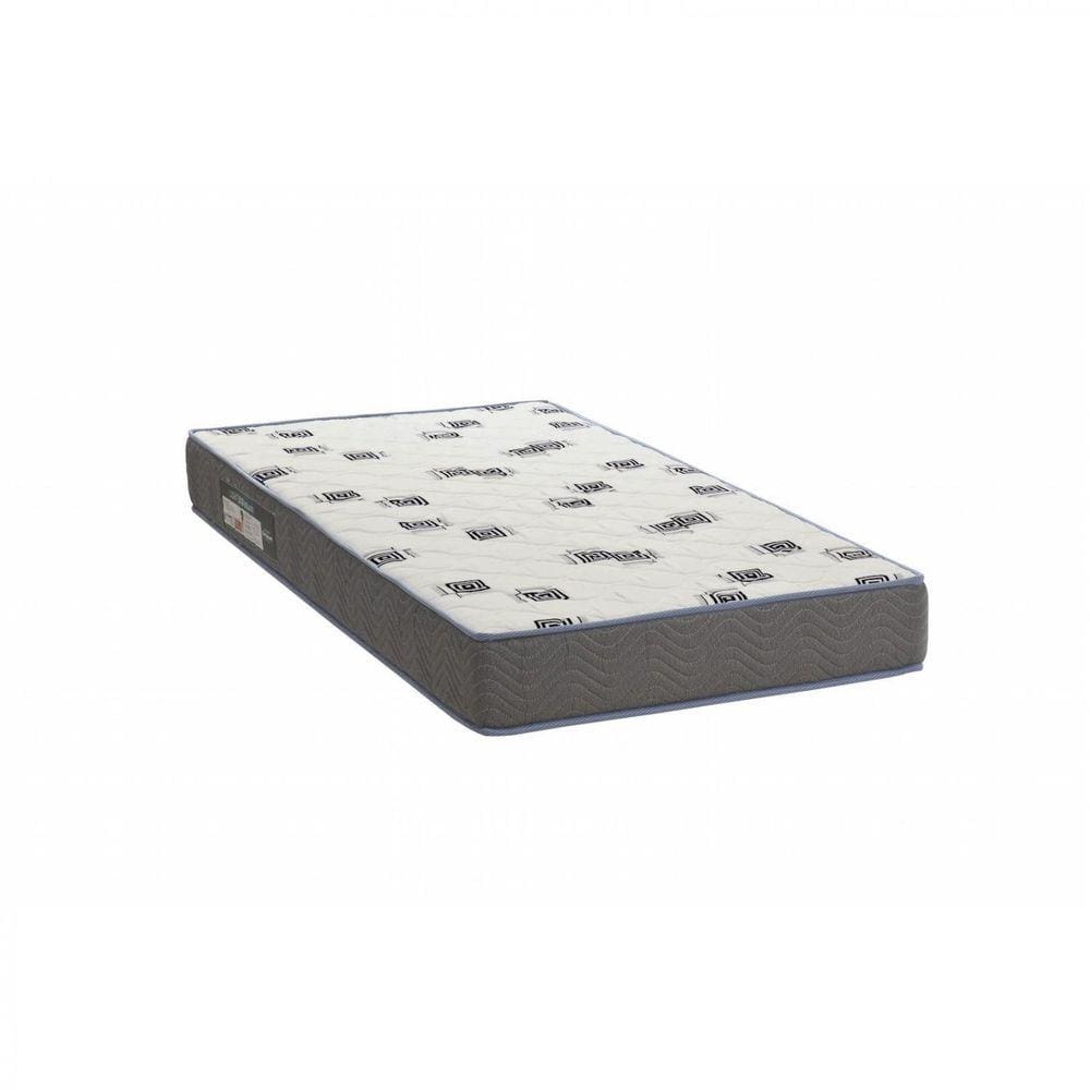 Colchão Light D33 Solteiro 78x188x14cm Ortobom Branco/Azul