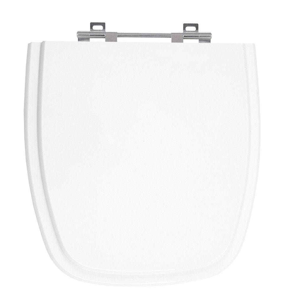 Tampa de Vaso Fit Branco Tampa para Vaso Celite em Madeira Laqueada