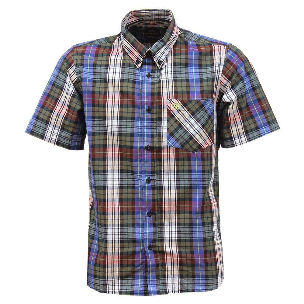Camisa Masculina Manga Curta Xadrez Verde Dock`s 33035