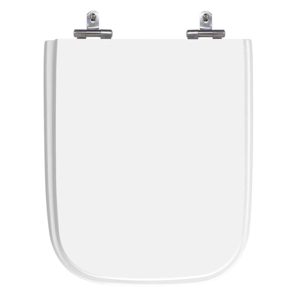 Assento Sanitário Tivoli Branco Neve Tampa para Vaso Ideal de Madeira Laqueada