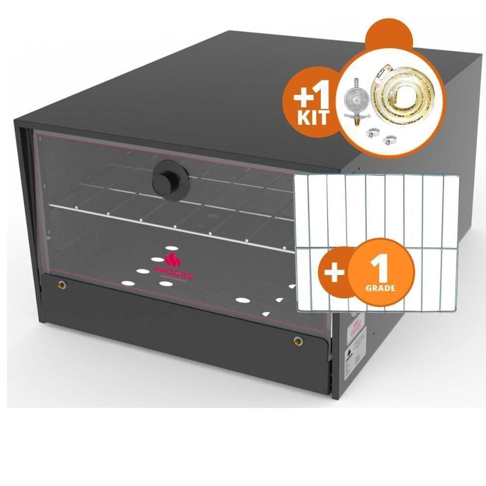 Kit - Forno Semi-industrial Gás Fsi-680n + Grade Extra + Kit Gás - Progás