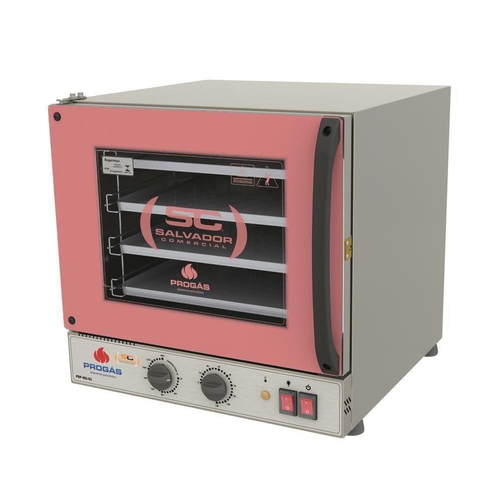 Forno Turbo Elétrico Fast Oven 4 Assadeiras Prp-004 Rosa 127v - Progás 127v