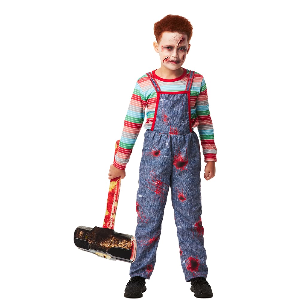Fantasia Boneco Assassino Halloween Infantil Menino Zumbi