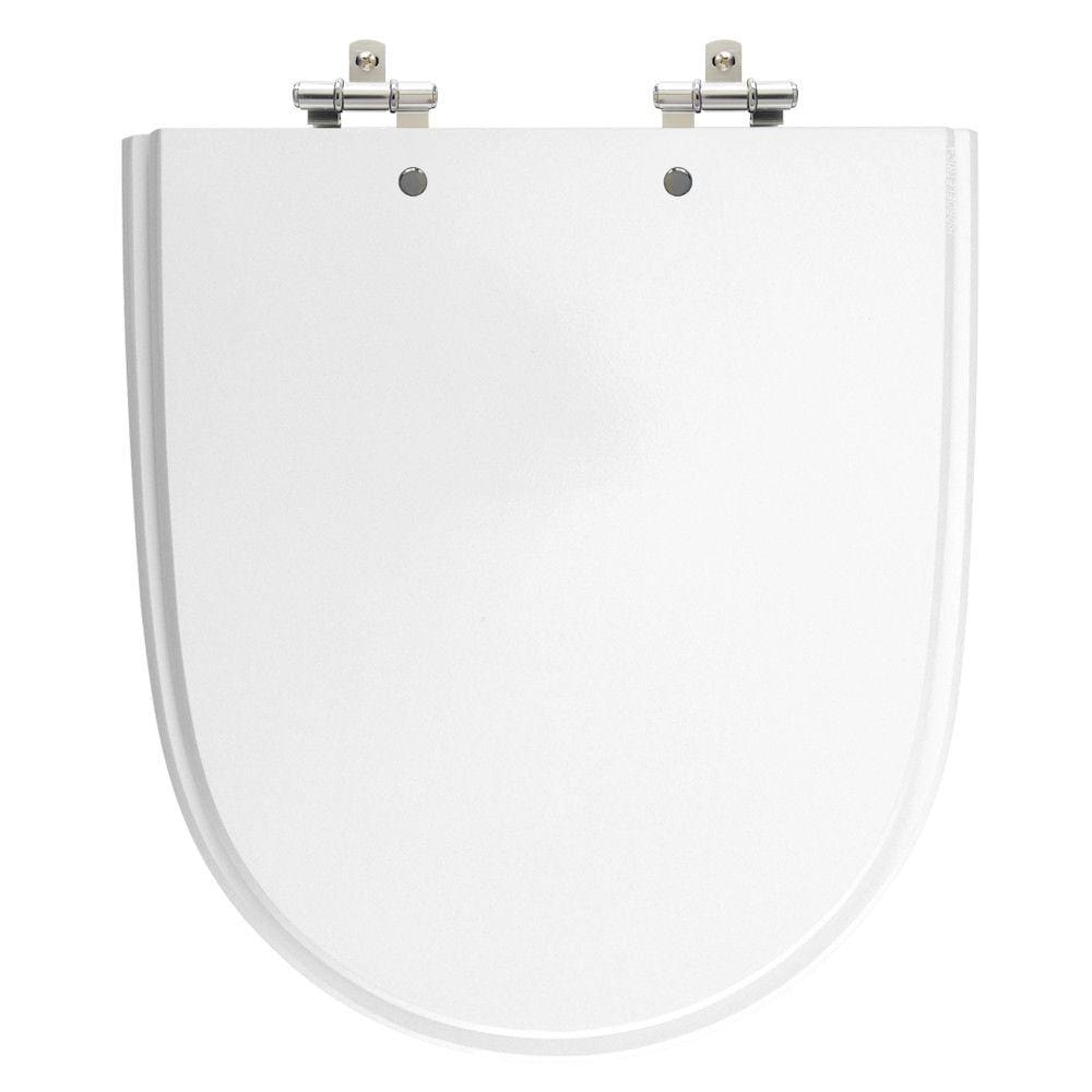 Assento Sanitário Mondiale Branco Tampa para Vaso Celite em Madeira Laqueada