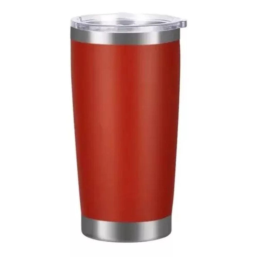 Copo Térmico Evolut Inoxidável Personalizável Vermelho 600ml