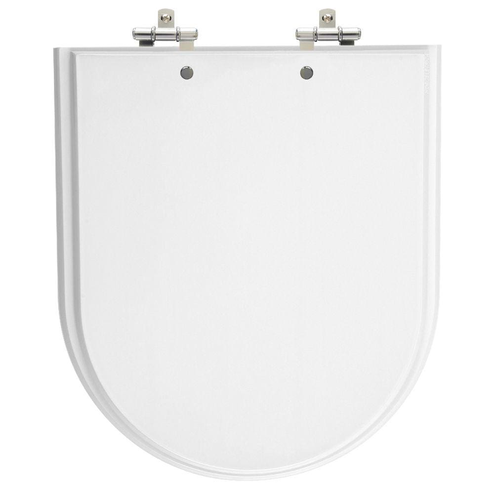 Assento Sanitário Duomo Plus Branco Tampa para Vaso Deca de Madeira Laqueada