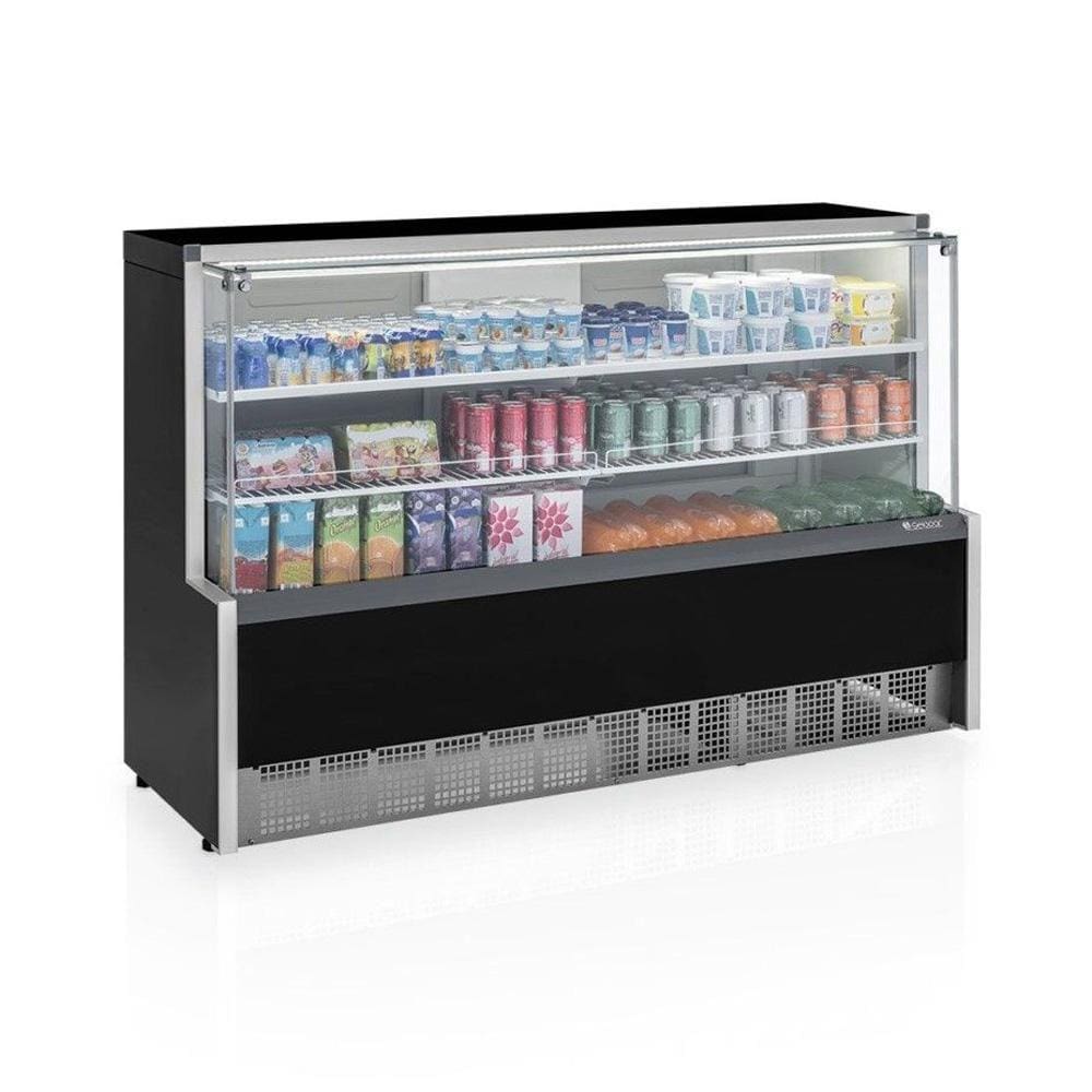 Vitrine Refrigerada Gelopar Universal 175 cm Preto 220V GPSA-175R