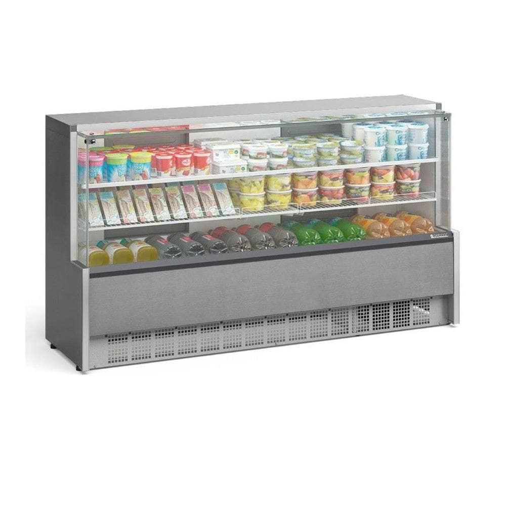 Vitrine Refrigerada Gelopar Universal 205 cm Inox 220V GPSA-205R