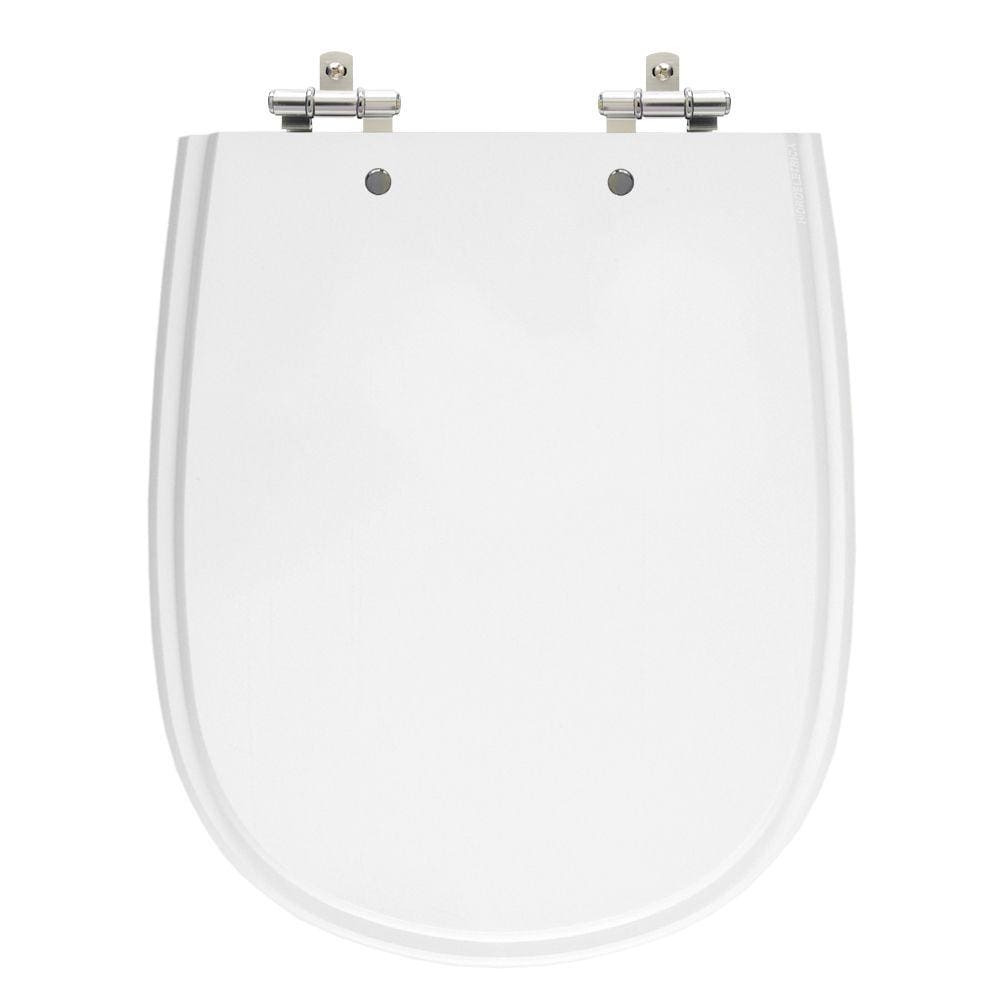 Assento Sanitário Paris Branco Tampa para Vaso Ideal Standard em Madeira Laqueada