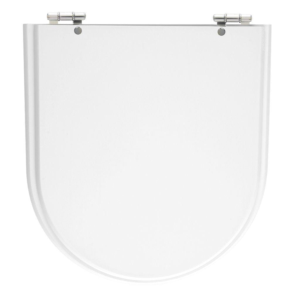 Assento Sanitário Calypso Branco Tampa para Vaso Incepa de Madeira Laqueada