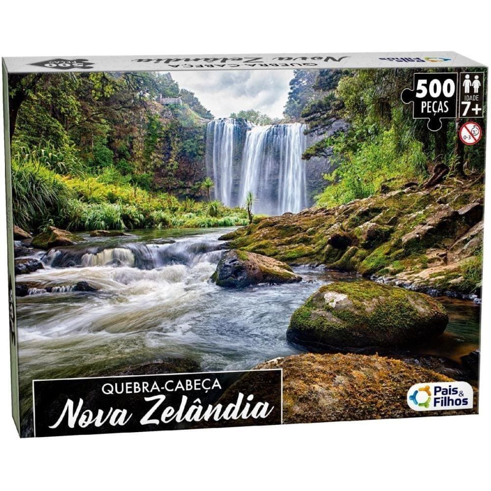 Quebra Cabeça Cartonado 500 Peças Nova Zelandia Pais&Filhos