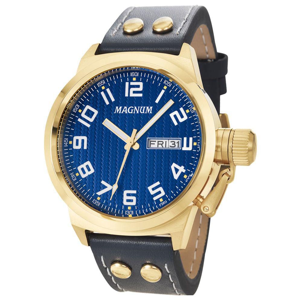 Relógio Magnum Masculino Cronógrafo Ma33504f Azul Aço Oferta