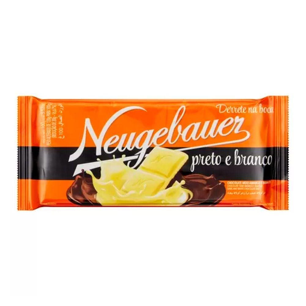 Chocolate Neugebauer Preto e Branco 80g