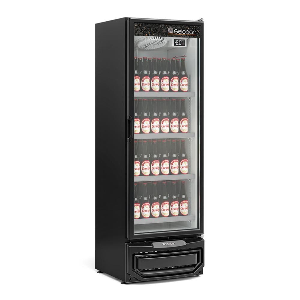 Refrigerador Expositor Vertical 45 Litros Preto 127V Gelopar GCBC-45
