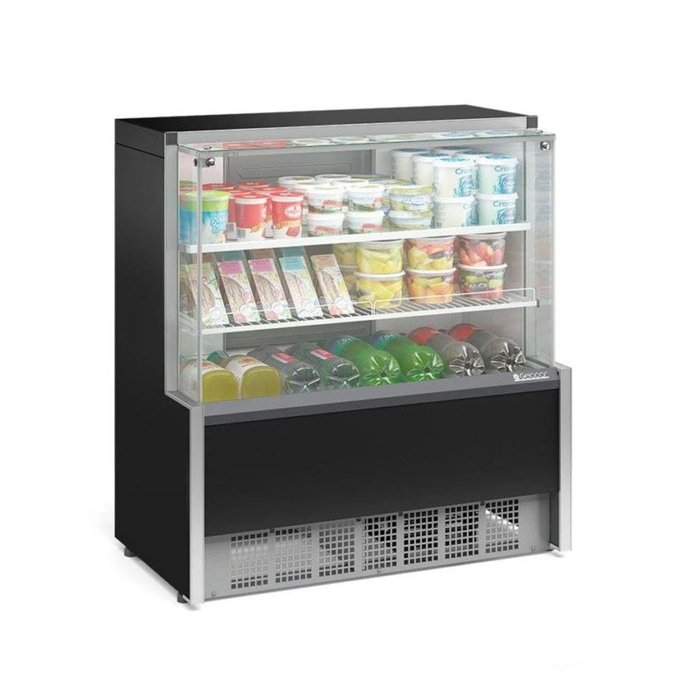 Vitrine Refrigerada Gelopar Universal 110 cm Preto 50-60Hz 220V GPSA-110R