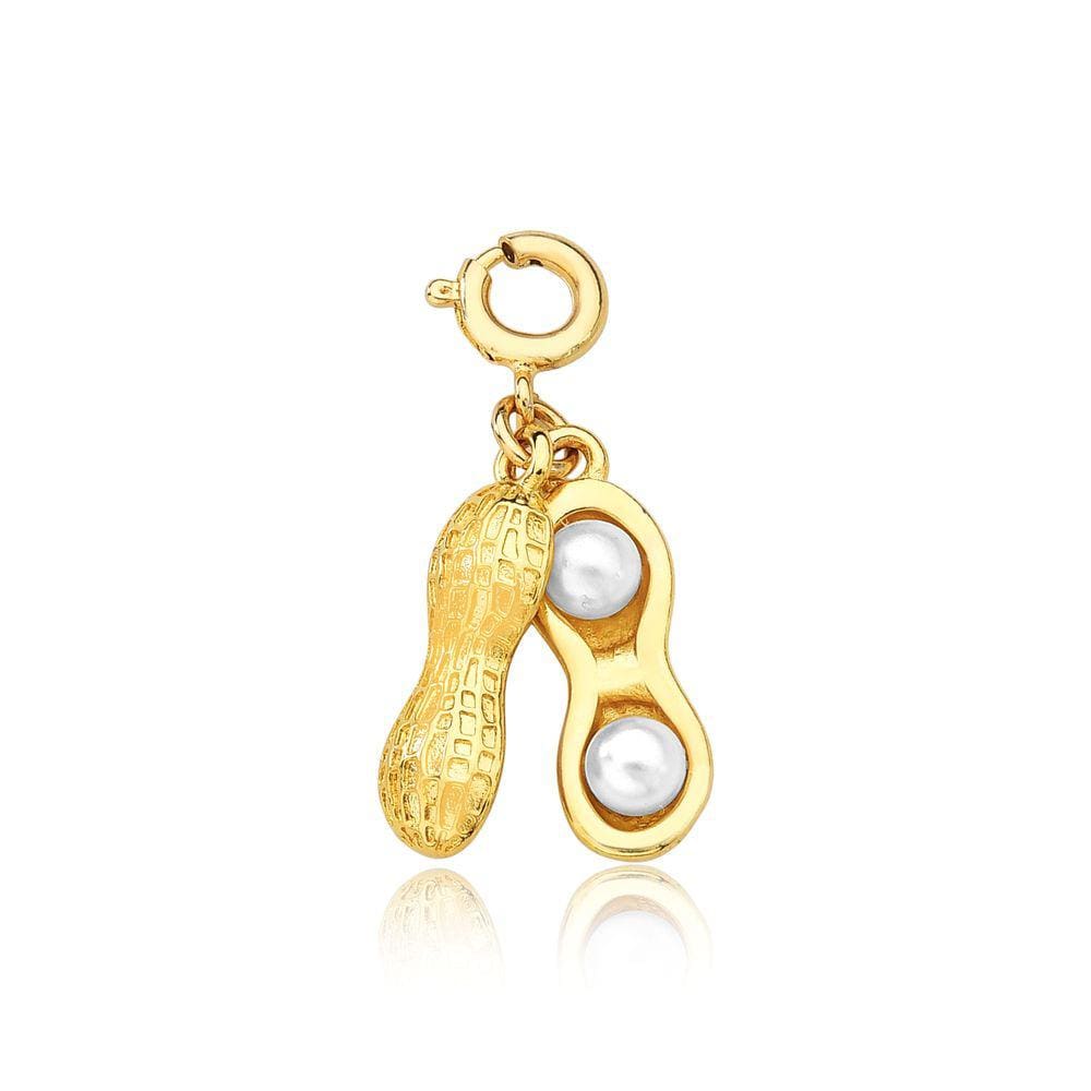Pingente com Fecho Amendoim Revestido em Ouro
