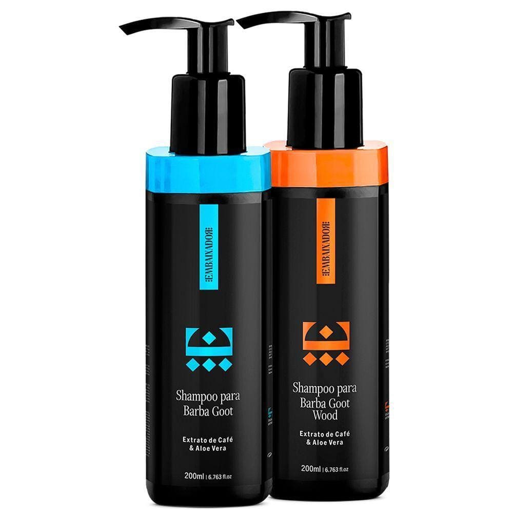 Kit Shampoo Para Barba Goot + Shampoo Goot Wood Embaixador 200Ml