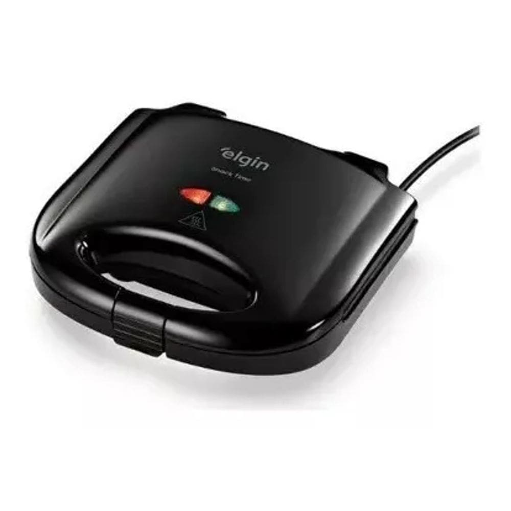 Sanduicheira Deluxe - Snack Time - Preto - Elgin - 220v
