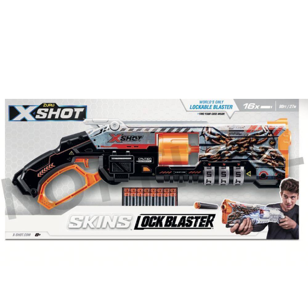 Lancador Xshot Skin Lockable Blaster 16 Dardos