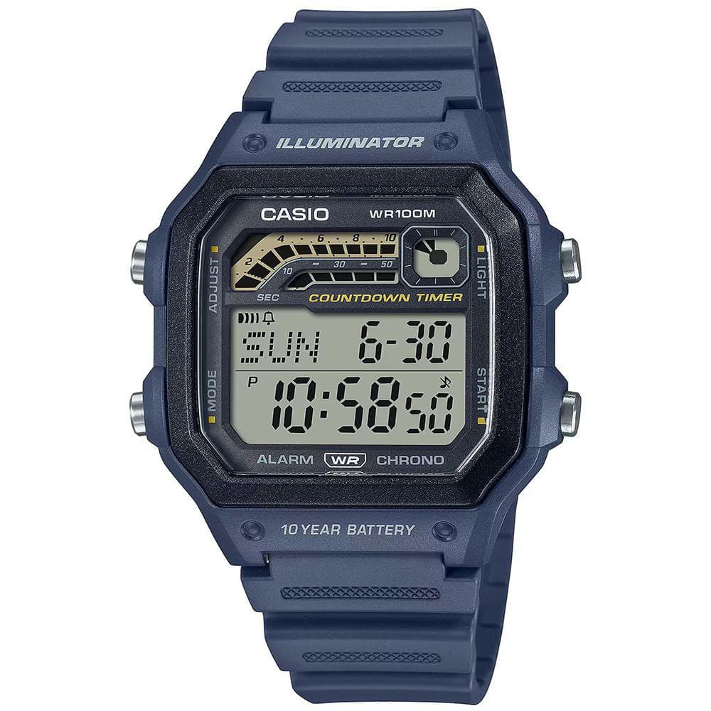 Relógio CASIO Illuminator digital masculino WS-1600H-2AVDF