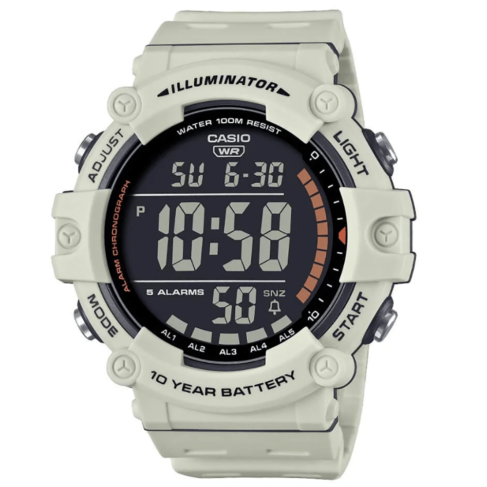 Relógio CASIO masculino digital branco AE-1500WH-8B2VDF