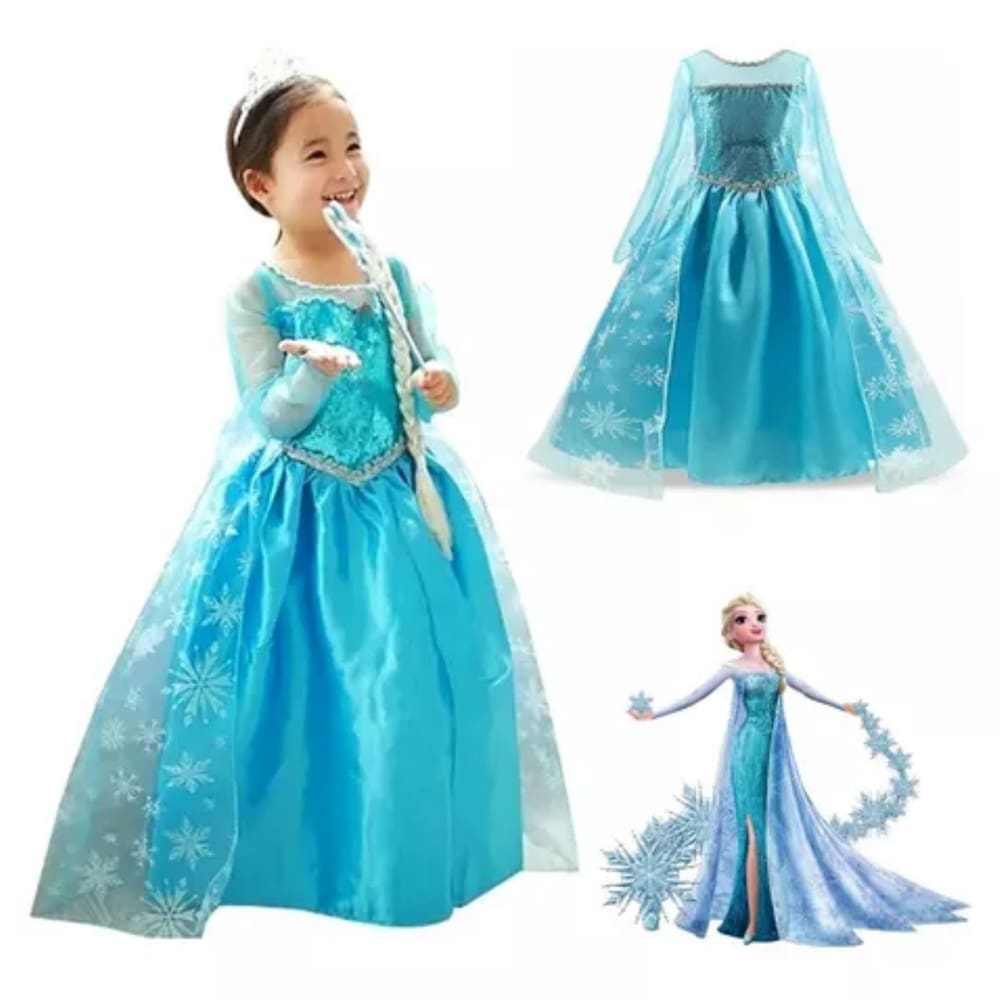 Fantasia Rubies Elsa Frozen Azul - Compre Agora