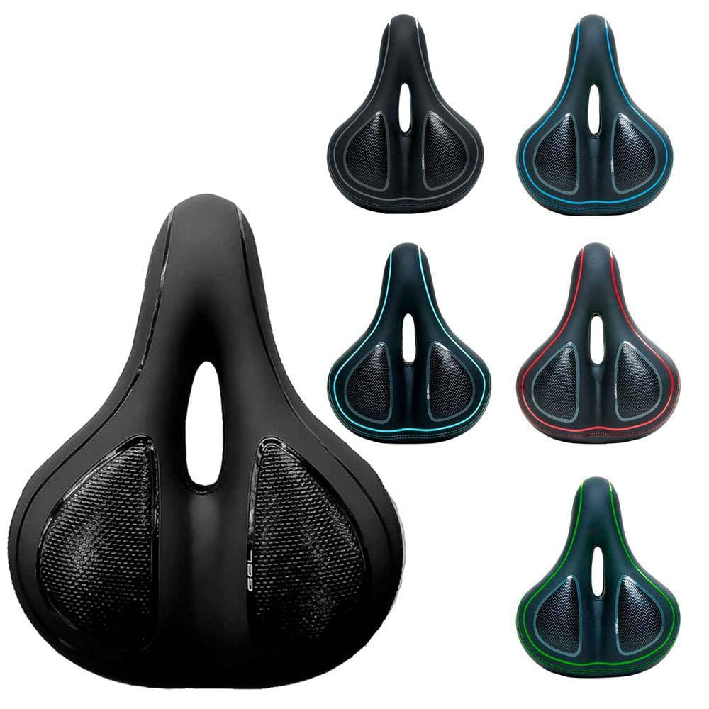 Selim Gel Mtb Passeio Ciclismo 260x200mm Largo Unissex Elastômero Absolute