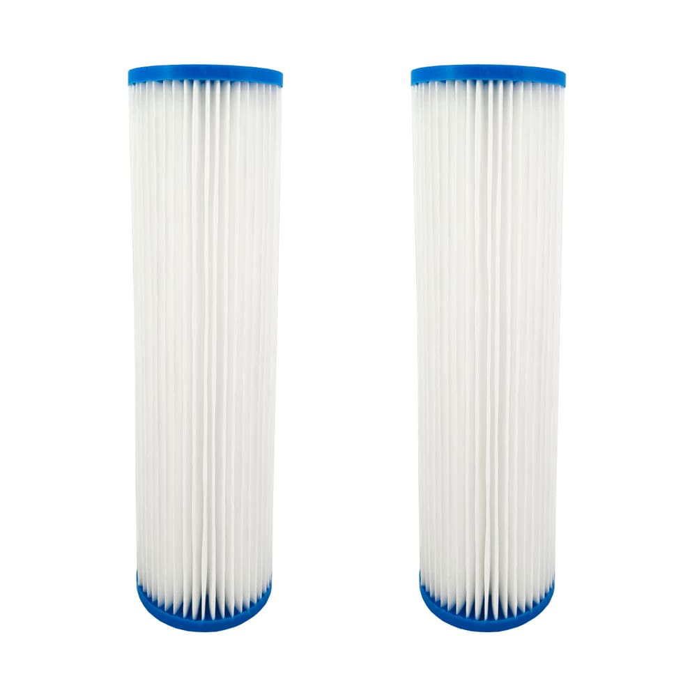 Kit 2 Refil Filtro Agua 9 3/4 Plissado Lavável Reutilizável