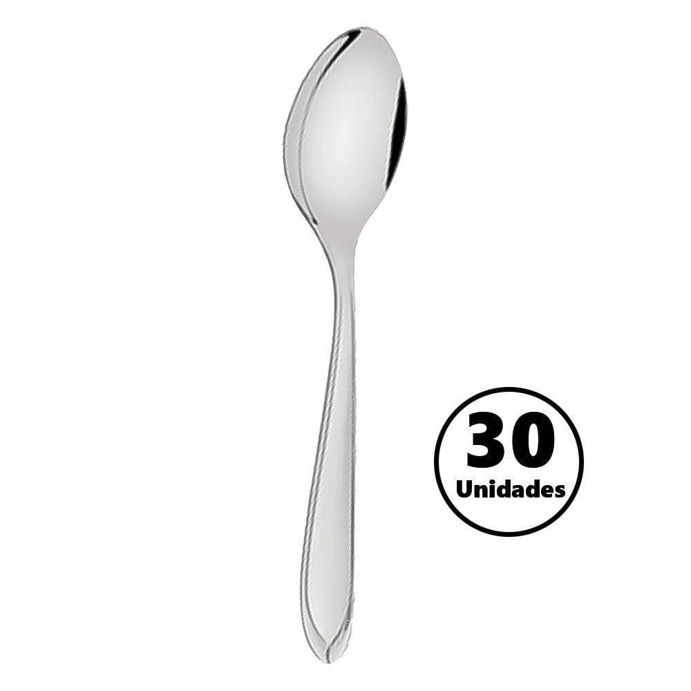 Conjunto de Talheres Colheres de Sopa Laguna Aço Inox 30 Peças para Restaurante Tramontina