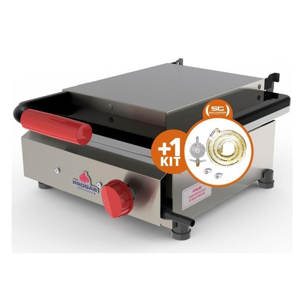 Kit - Sanduicheira Grill Gás Pr-350g + Kit Gás - Progás