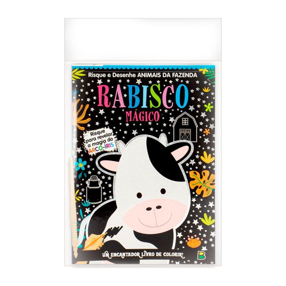 Livro Infantil Rabisco Mágico Animais da Fazenda