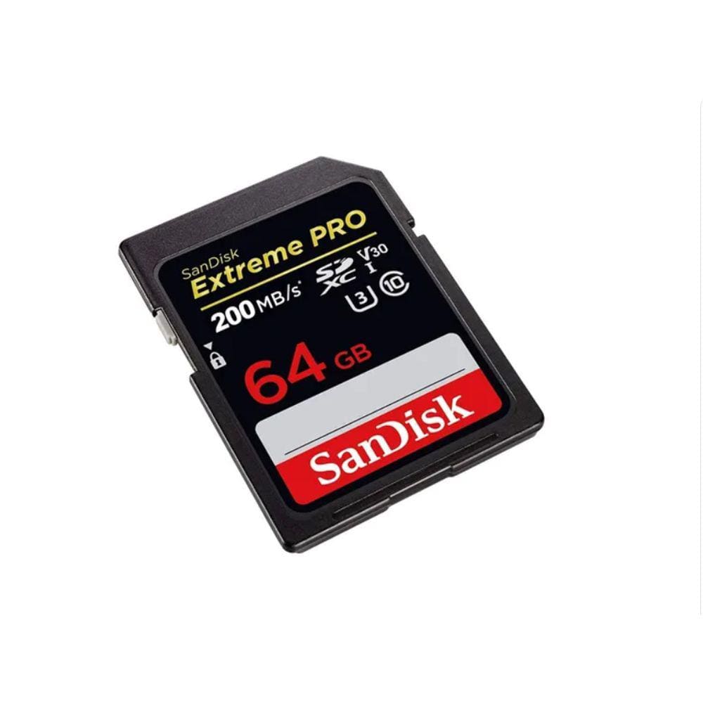 Cartão De Memória Sandisk Extreme Pro 64gb Sdxc 200mb/s 4k