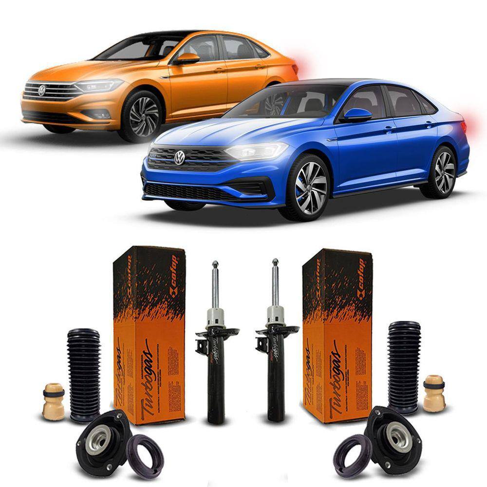 Amortecedor Kit Coxim Suspensão Dianteira Jetta 2018 A 2020