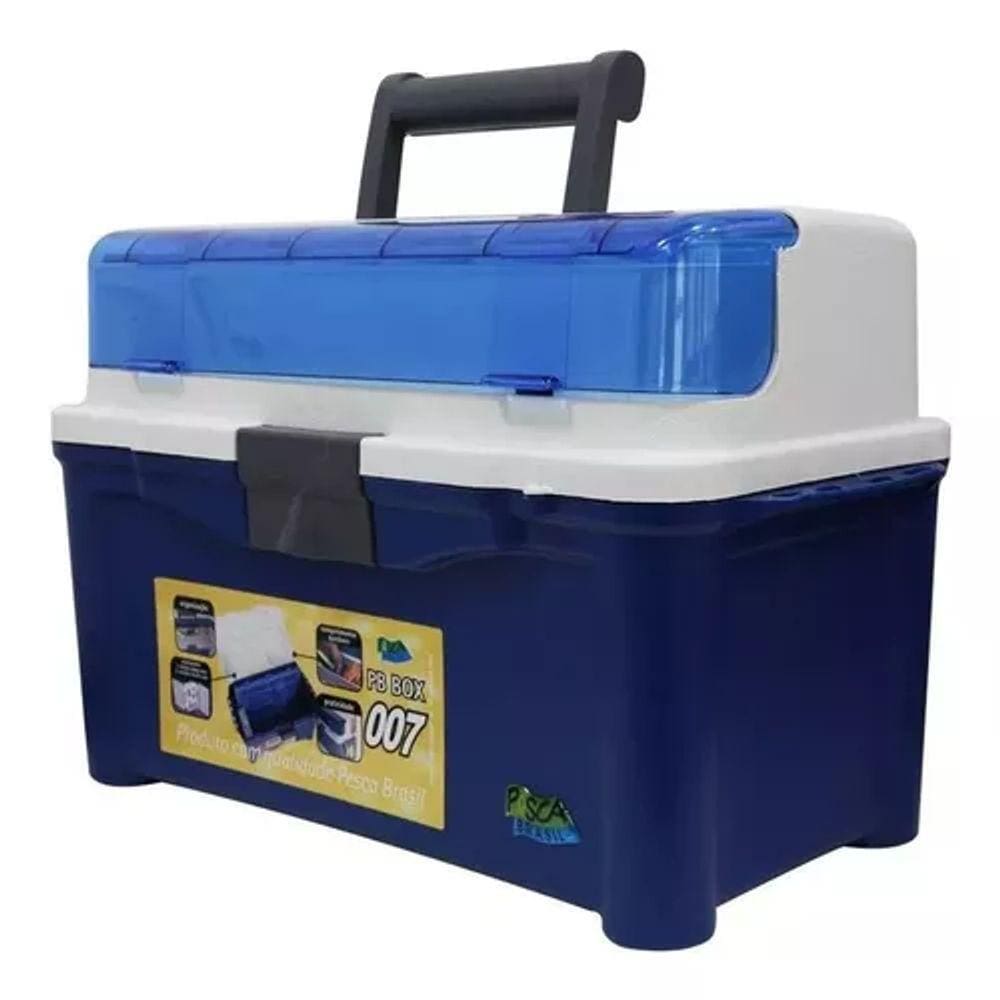 Maleta Pb Box 007 Com 3 Estojos Multiuso Pesca Brasil