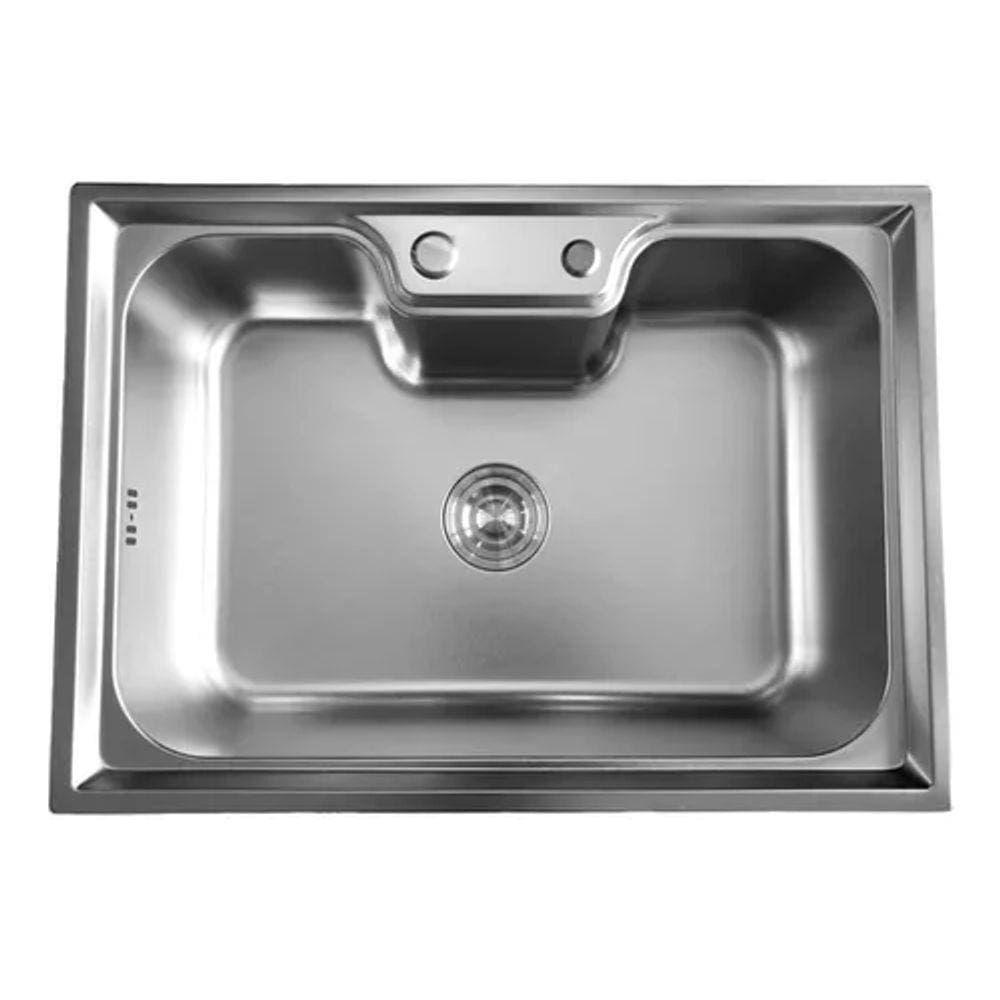 Cuba Inox Gourmet Cozinha Sobrepor/embutir + Válvula Slx 40