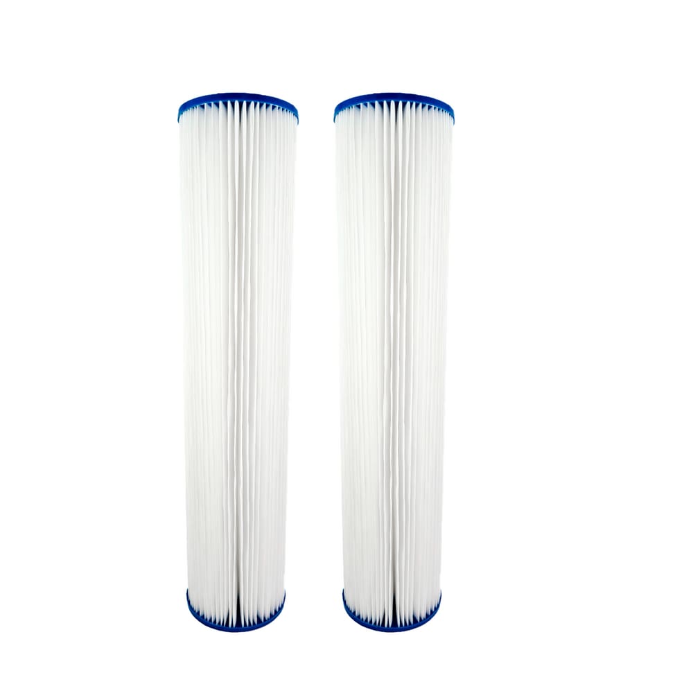 Kit 2 Refil Filtro Agua 20" Plissado Lavável Reutilizável