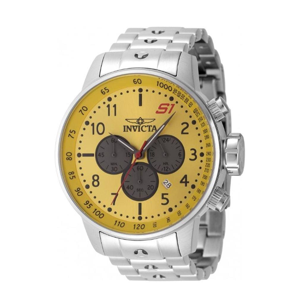 Relogio Nvicta Masculino S1 Rally Pulseira De Aço Prata