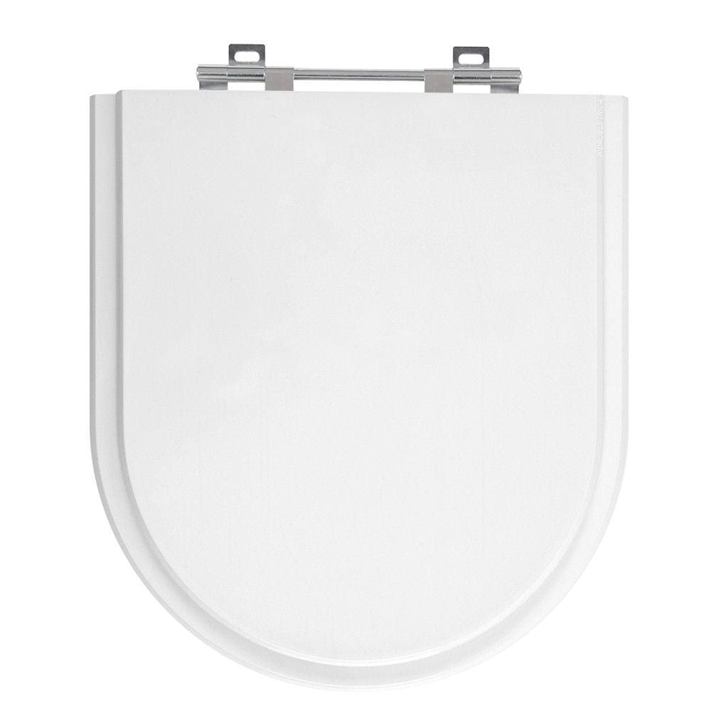 Tampa de Vaso Smart Branco Tampa para Vaso Celite Madeira Laqueada
