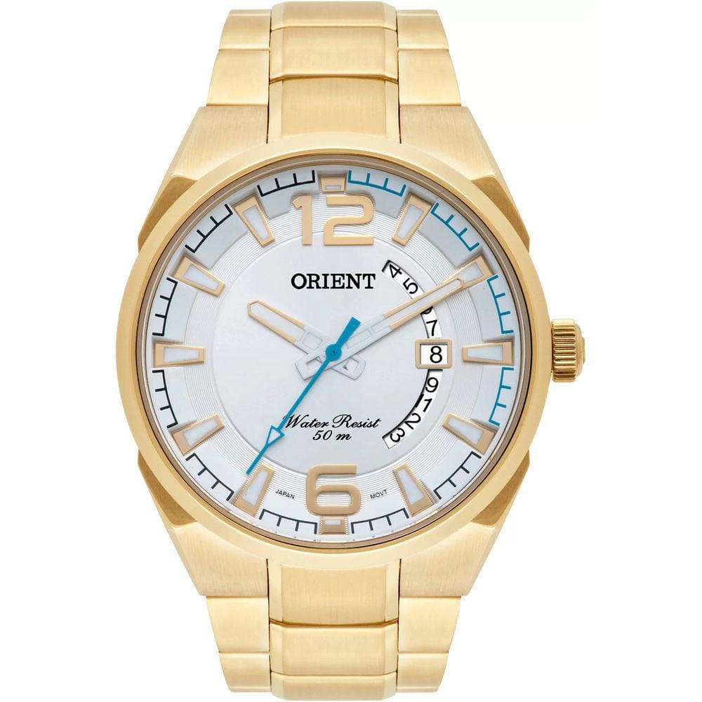 Relógio Orient Masculino Dourado Mgss1159 S2kx