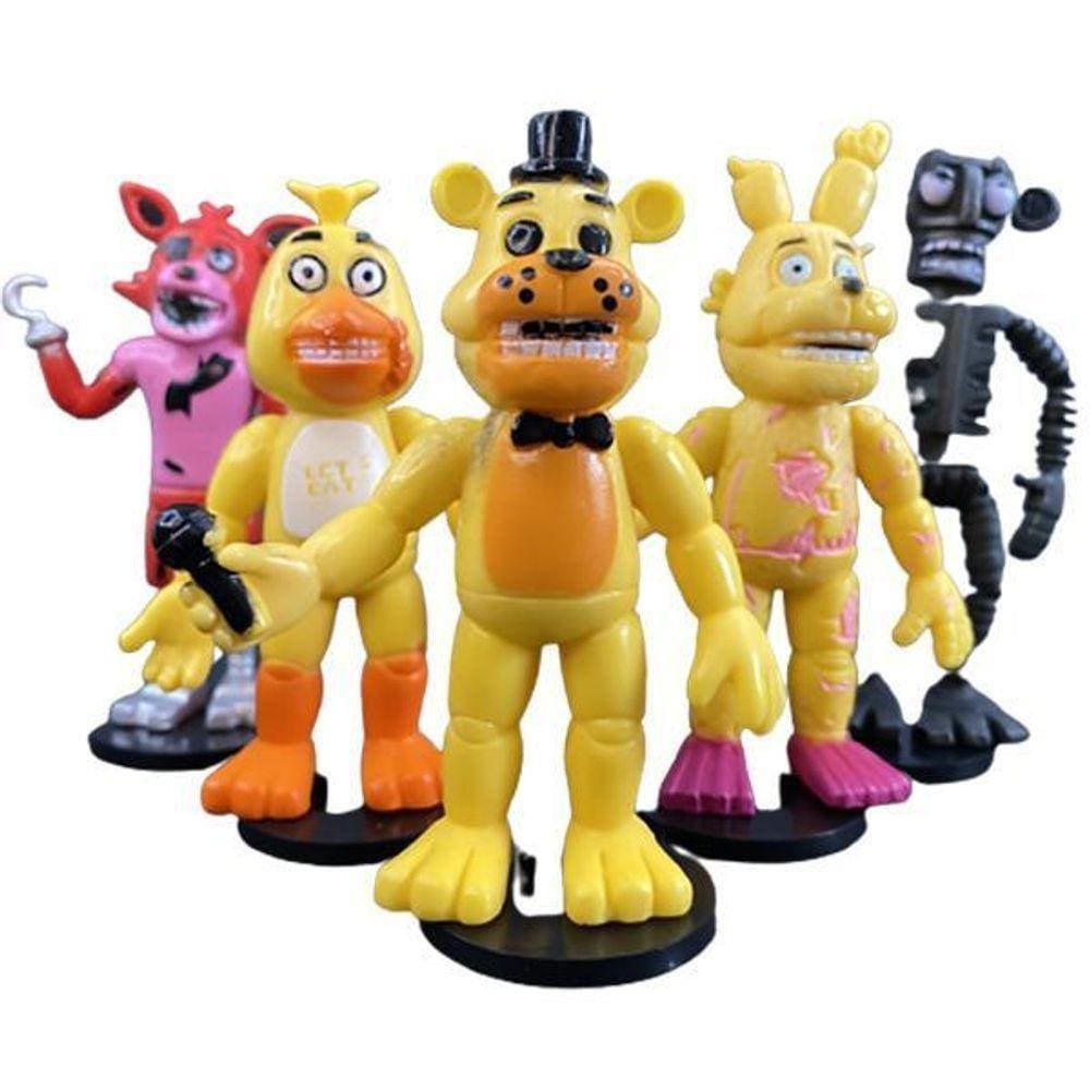 Kit 6 Bonecos Five Nights At Freddy `S Criança Action Figure